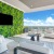 Sky lounge with wet bar with dining & lounge seating